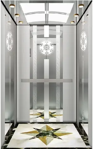 ARL-C006 مصعد ستانليس ستيل مع نقش