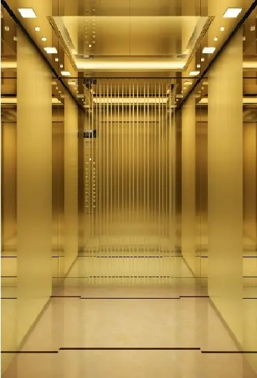 ARL-C025 تيتانيوم ذهبي مرآة ستانليس ستييل منقوش