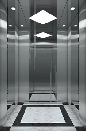 ARL-C014  مصعد فضي ستانليس ستيل