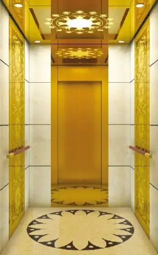 ARL-C050 Titanium gold mirror and ceramic tile on sides