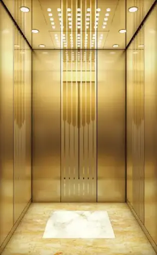 ARL-C052 Titanium gold  etched stainless steel 