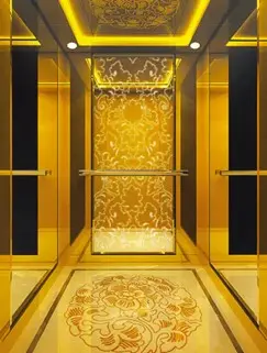 ARL-C054 Titanium gold mirror stainless steel and etched stainless steel in middle  