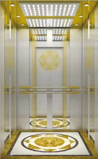 ARL-C028 مرآة ستانليس ستيل فضي وذهبي مع نقش