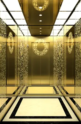 ARL-C057 Titanium gold mirror etched stainless steel