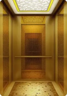 ARL-C033 ستانلس ذهبي  منقوش، مع جانبين ذهبي سادة